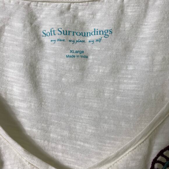 Soft Surroundings Tribal Aztec Southwest Lasert Cut T Shirt XL (2562) - Picture 7 of 7